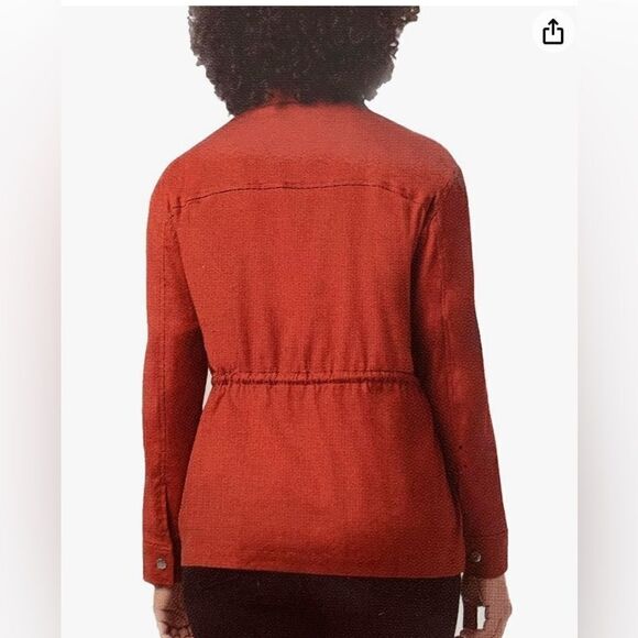 32 Degrees Cool Full Zip Woman’s Linen Jacket - Picture 2 of 3